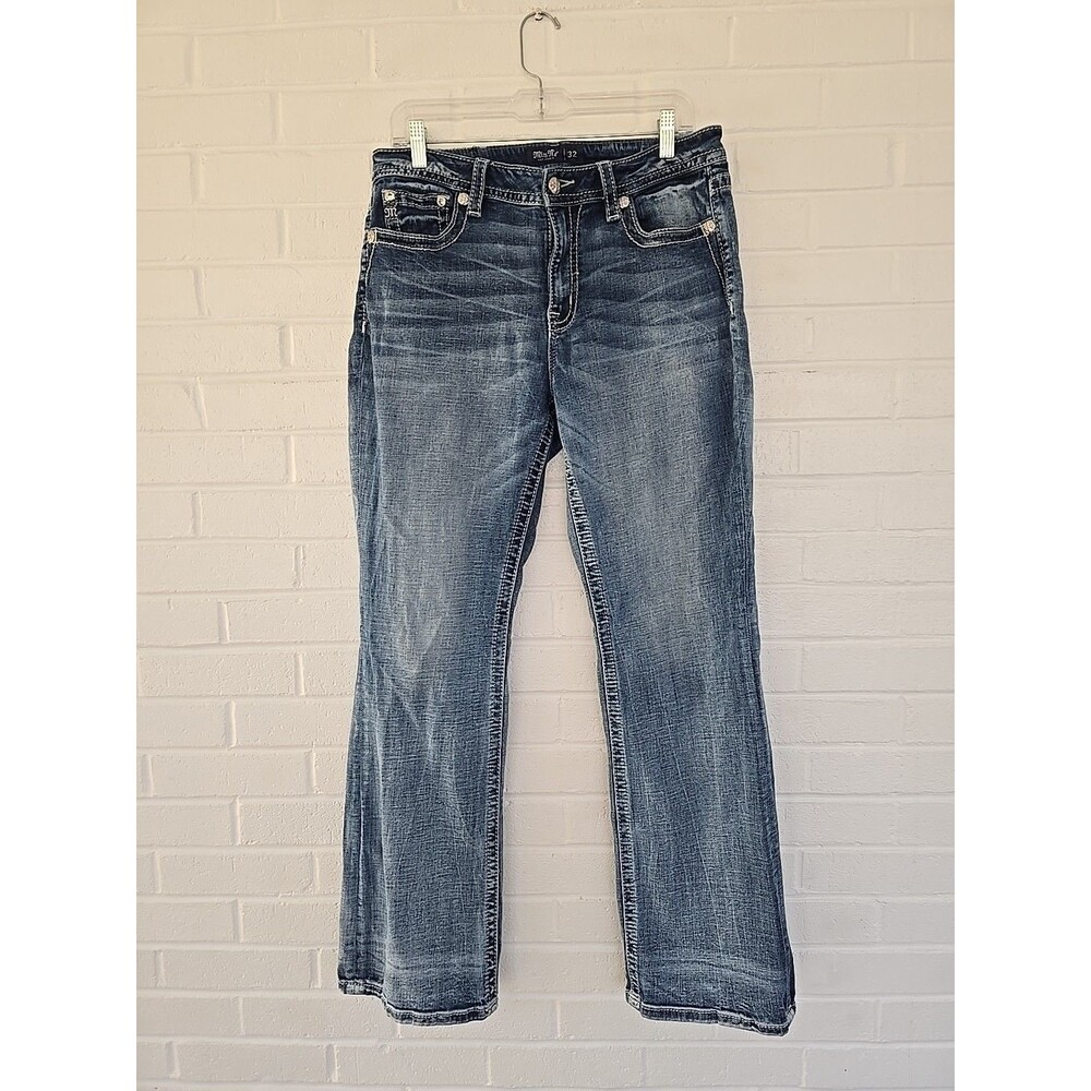 Miss Me Women's Blue Bootcut Jeans Size 32×32